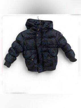 APPAMAN - Navy and Black Camo Puffer Jacket